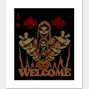 playing cards in halloween 2022 Posters and Art